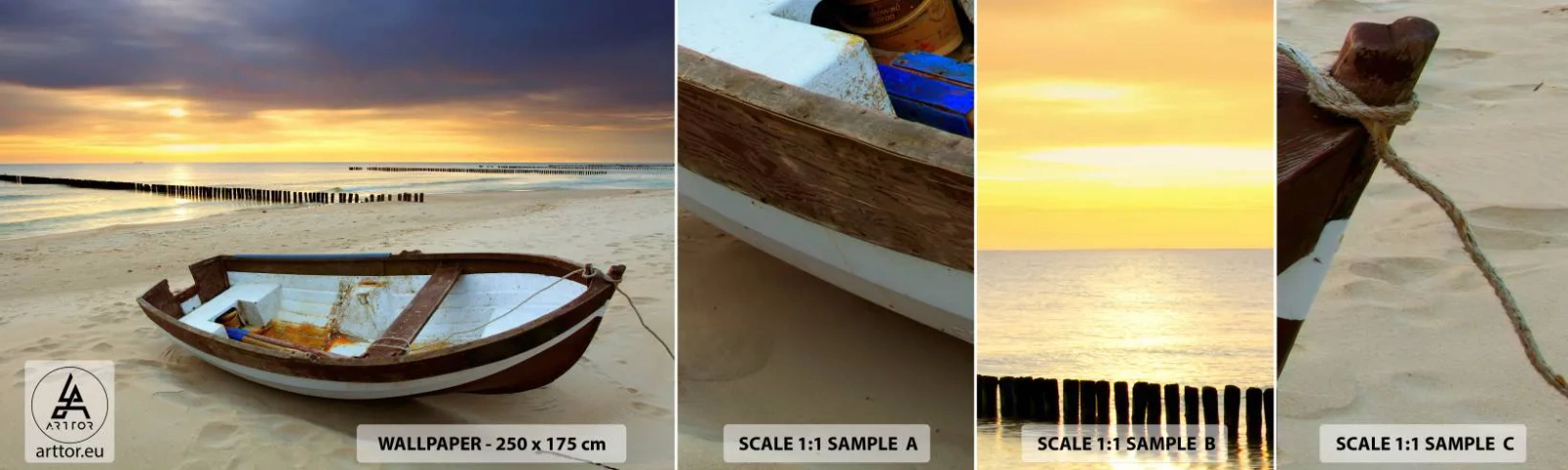 Fotótapéta Minta Standard Eco - Nincsenek szebb strandok - Tájkép, Tenger, Strand - 100x30 cm