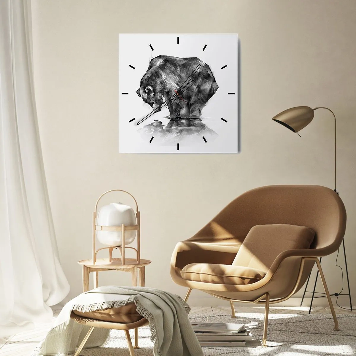 Falióra, Óra - Jó látni rokont - 30x30 cm