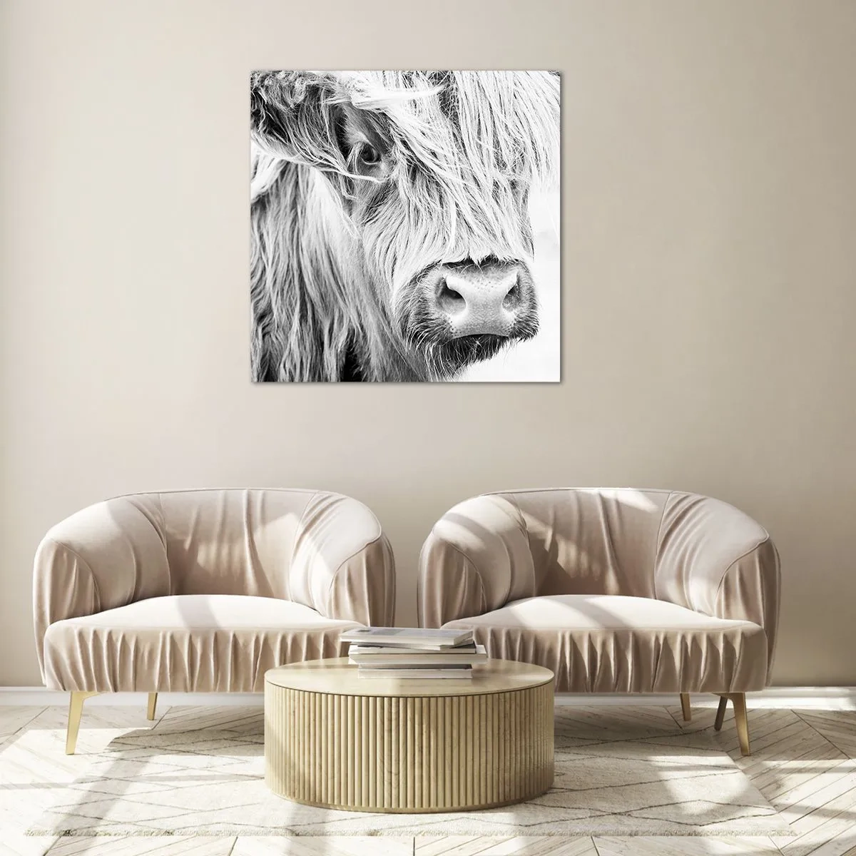 Üveg kép - Skót vadság - 60x60 cm