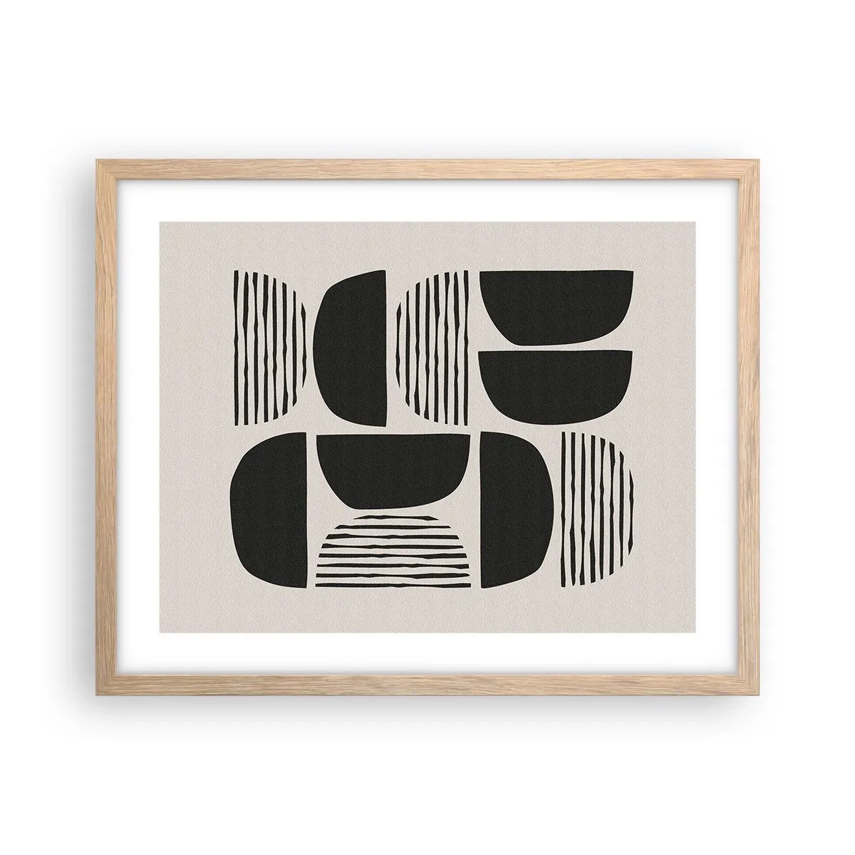 Poszter világos tölgy keretben - Félszívű megállapodások - 50x40 cm