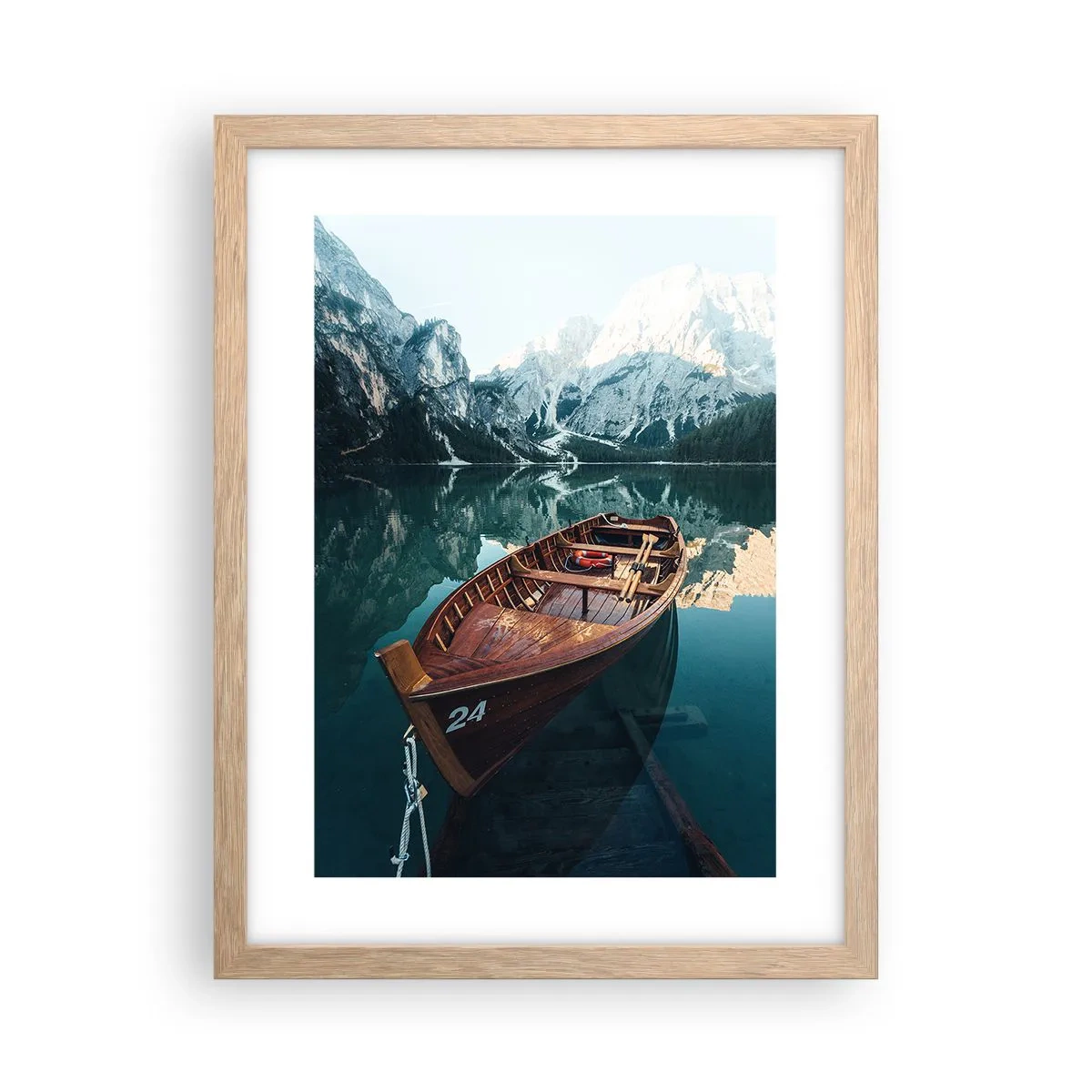 Poszter világos tölgy keretben - Üvegre festve - 30x40 cm