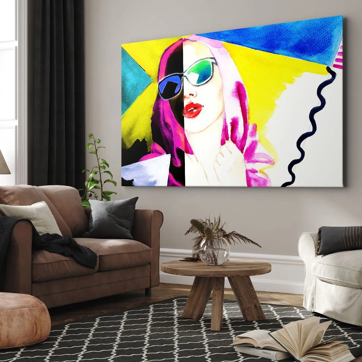 Vászonkép - Nem vagyok fehér és nem vagyok fekete - 100x70 cm