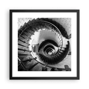 Poszter fehér keretben - Feljebb es feljebb - 40x40 cm