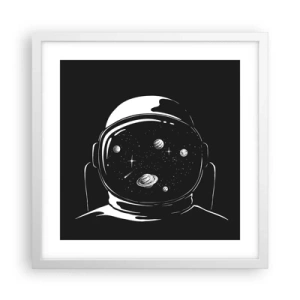 Poszter fekete keretben - Szép kilátás - 40x40 cm