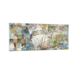 Üveg kép - Geometrikus átrendeződés - 100x40 cm