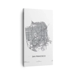 Vászonkép - San Francisco anatómiája - 45x80 cm