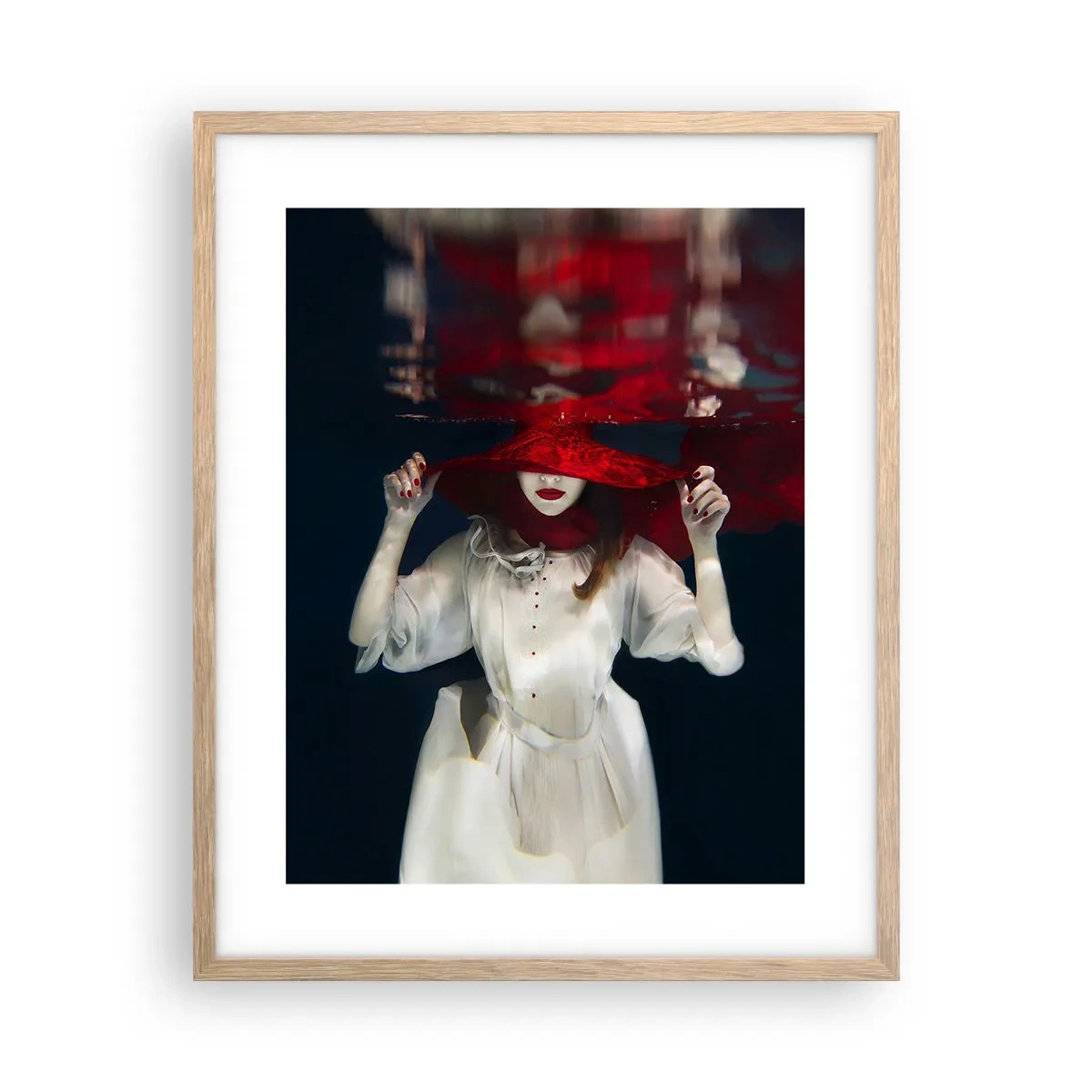 Poszter világos tölgy keretben - Furi(fele)ség - 40x50 cm