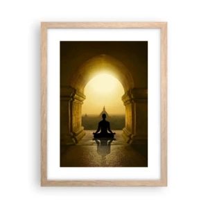 Poszter világos tölgy keretben - Teljes harmónia - 30x40 cm