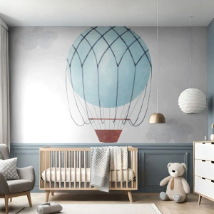 Fotótapéta Premium Sand - Minden a felhőkben - Gyermekek, Ballon, Minimalizmus - 150x105 cm