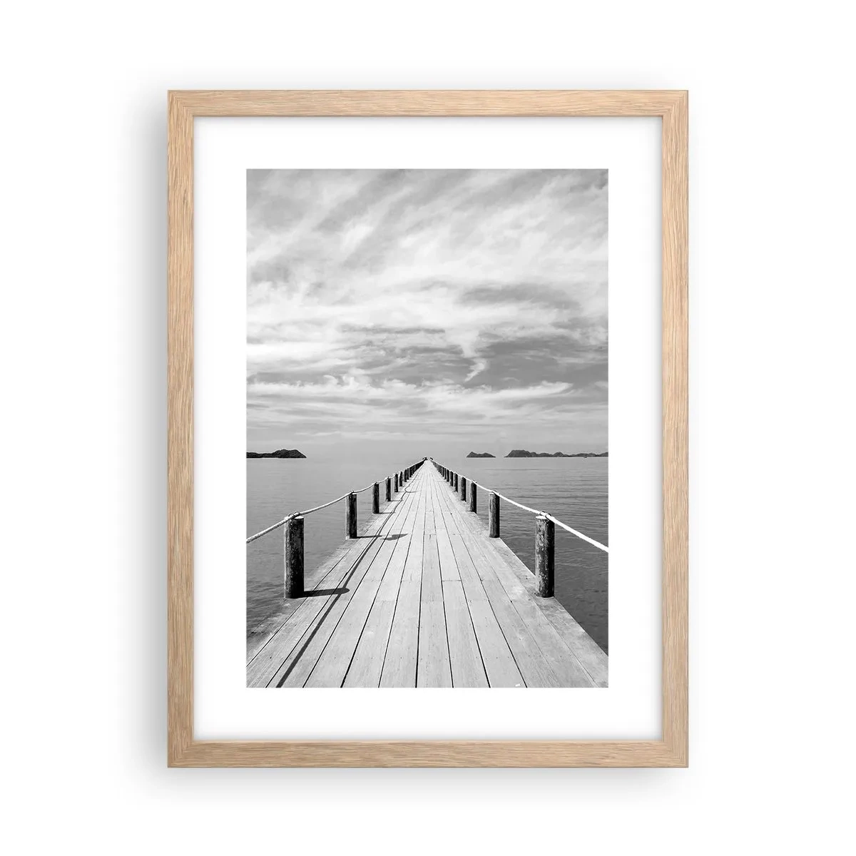 Poszter világos tölgy keretben - Talán egy kirándulás... - 30x40 cm