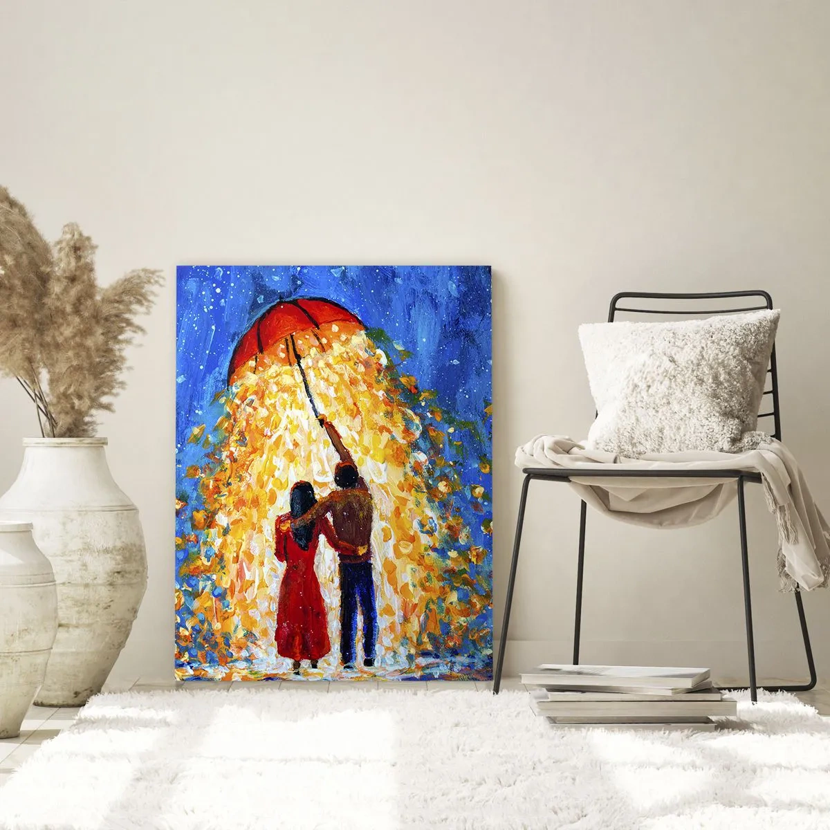 Üveg kép - Egy esős este varázsa? - 50x70 cm