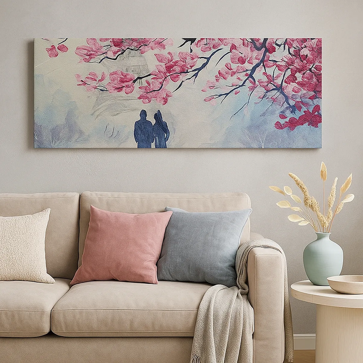 Vászonkép - Romantikus séta - 30x30 cm