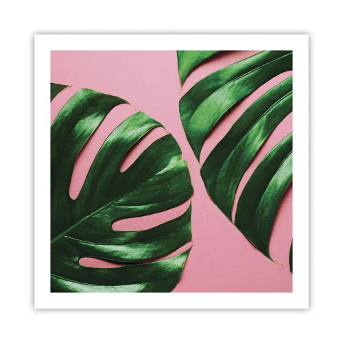 Poszter - Zöld rendez-vous - 60x60 cm