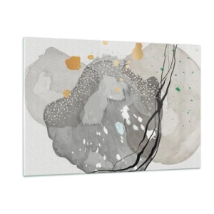 Üveg kép - Organikus kompozíció - 120x80 cm