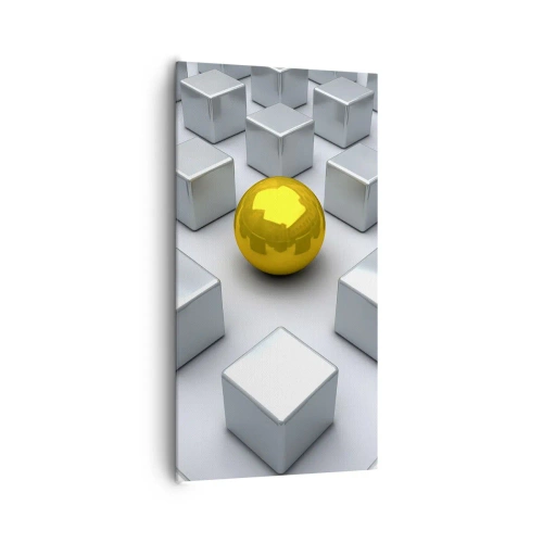 Vászonkép - Miért én? Geometriai összetétel - 65x120 cm