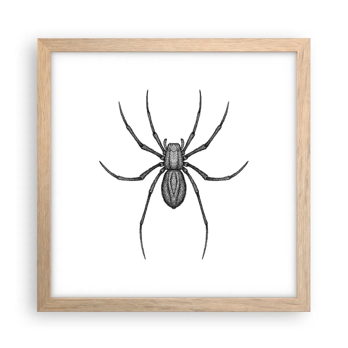 Poszter világos tölgy keretben - Zavaró precizitás - 30x30 cm