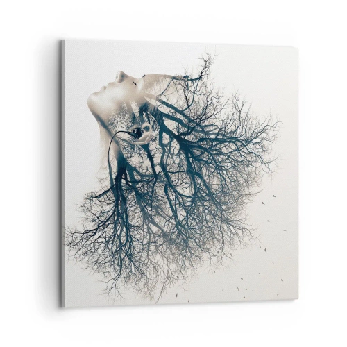 Vászonkép - Hallgatva a fa suttogását - 60x60 cm