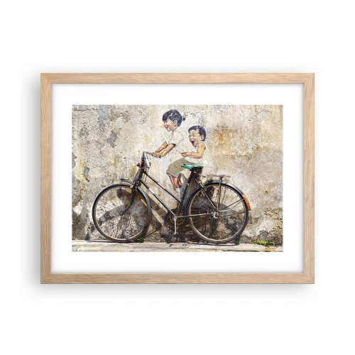 Poszter világos tölgy keretben - Igaz, vagy hamis? - 40x30 cm