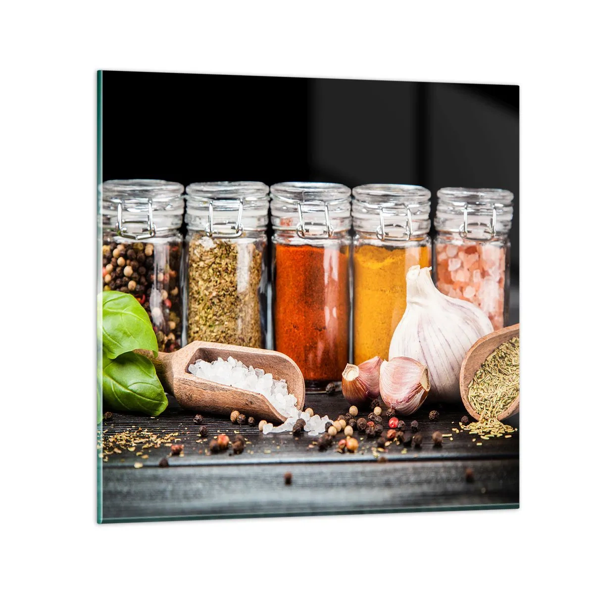 Üveg kép - Hogy az életnek legyen íze - 70x70 cm