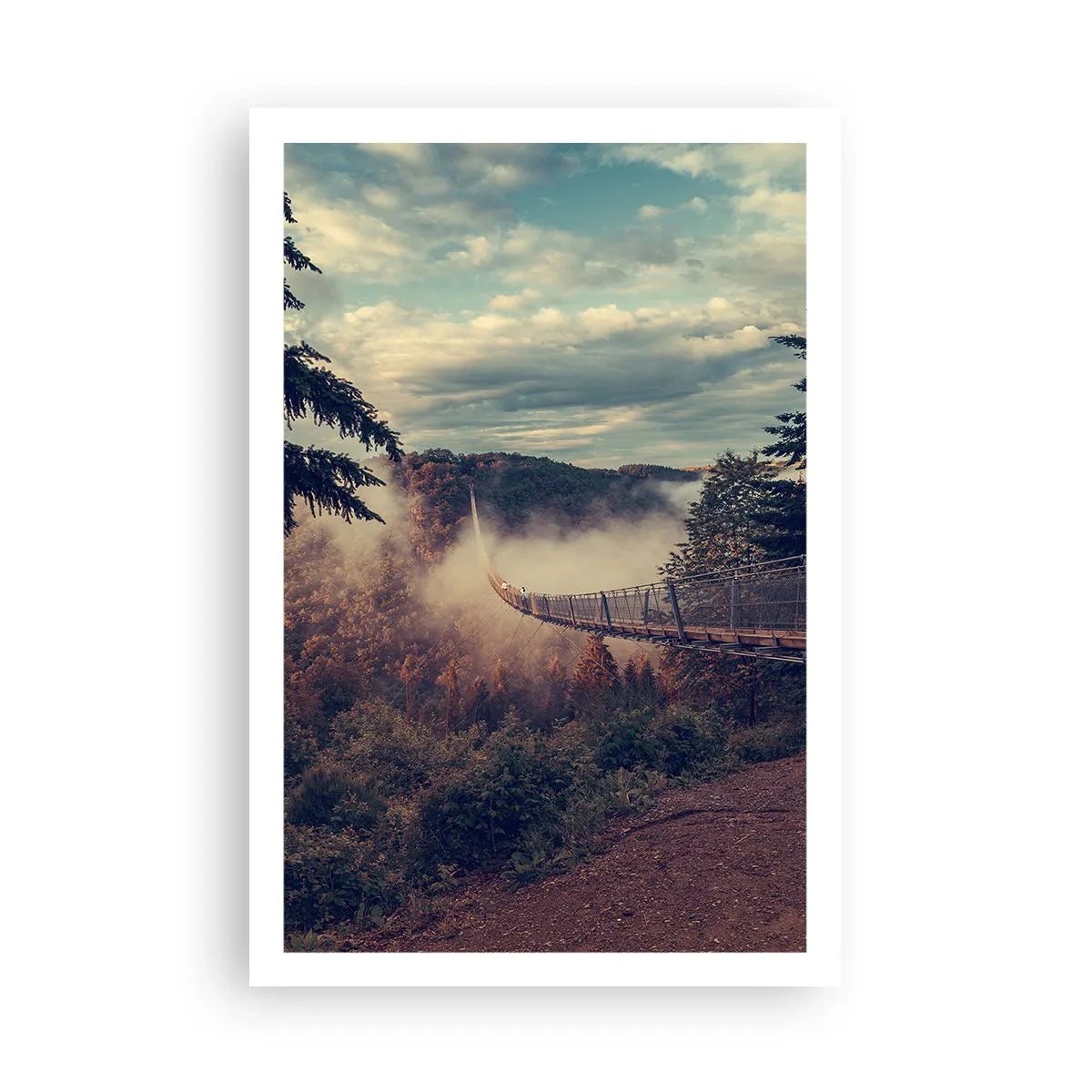 Poszter - Az őszi erdő felett - 61x91 cm