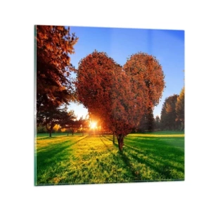 Üveg kép - És hogyan ne szeressük az őszt - 40x40 cm