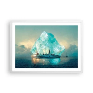 Poszter fekete keretben - Sarkvidéki gyémánt - 70x50 cm