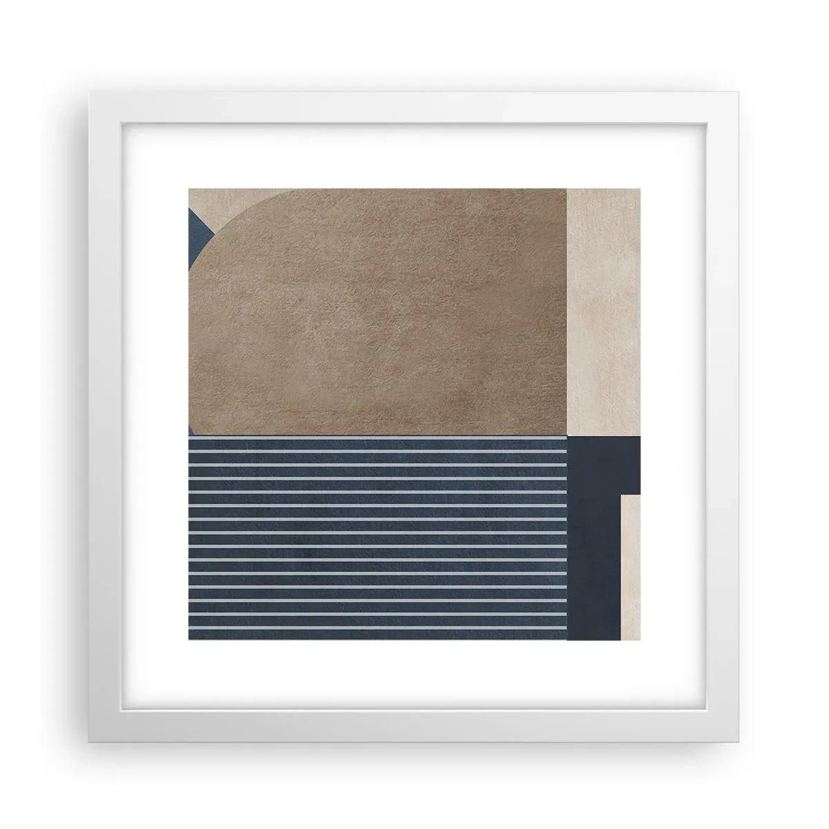 Poszter fekete keretben - Az egyszerűség és a kerekség kompozíciója - 30x30 cm