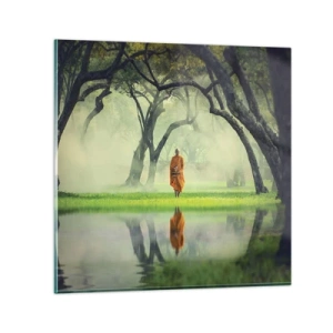 Üveg kép - Útban a megvilágosodás felé - 60x60 cm