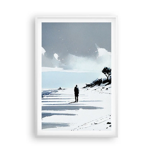 Poszter fekete keretben - Egyedül - 61x91 cm