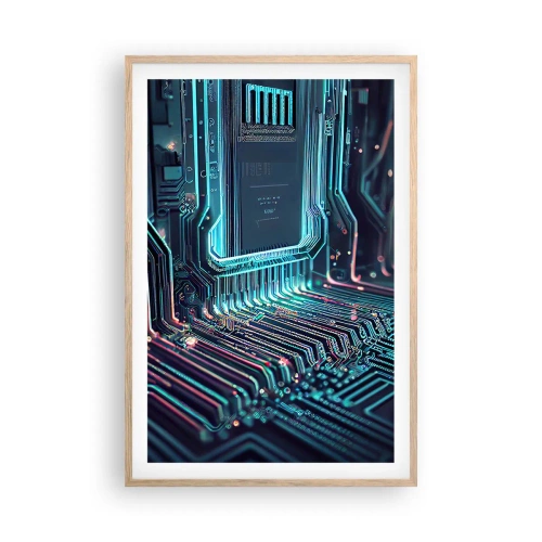 Poszter világos tölgy keretben - Úgy gondolom... - 61x91 cm