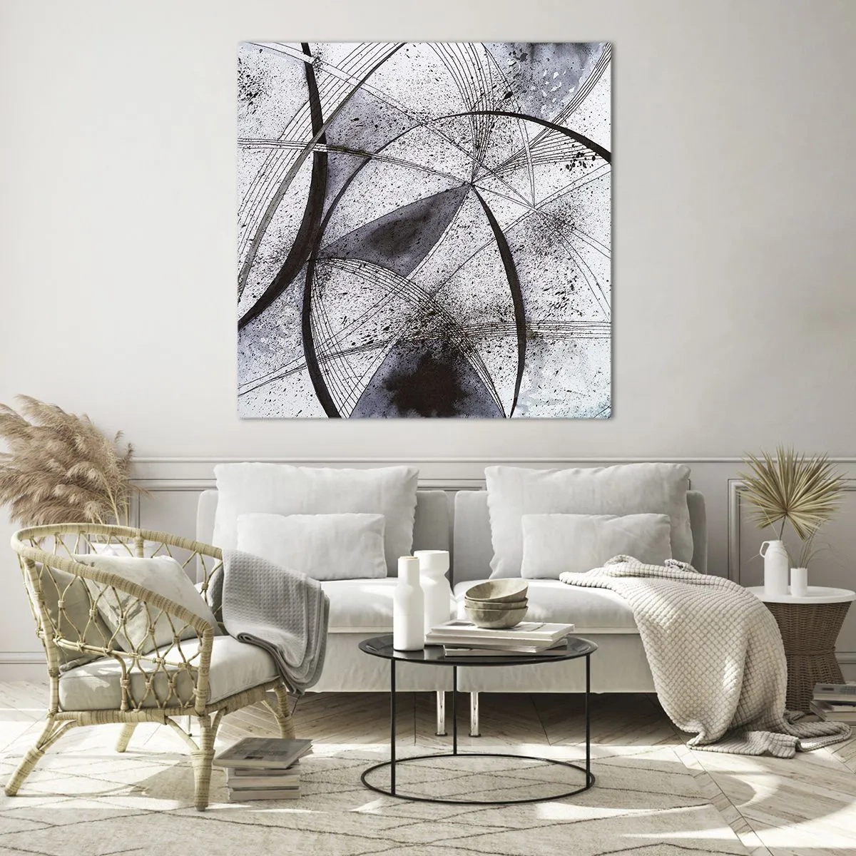 Üveg kép - Futurisztikus fantázia - 70x70 cm