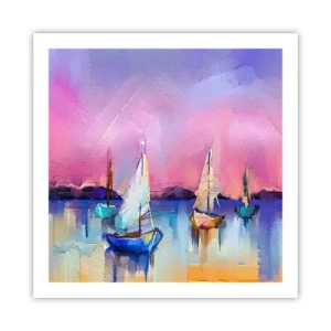 Poszter - Irány: széles vizek - 60x60 cm