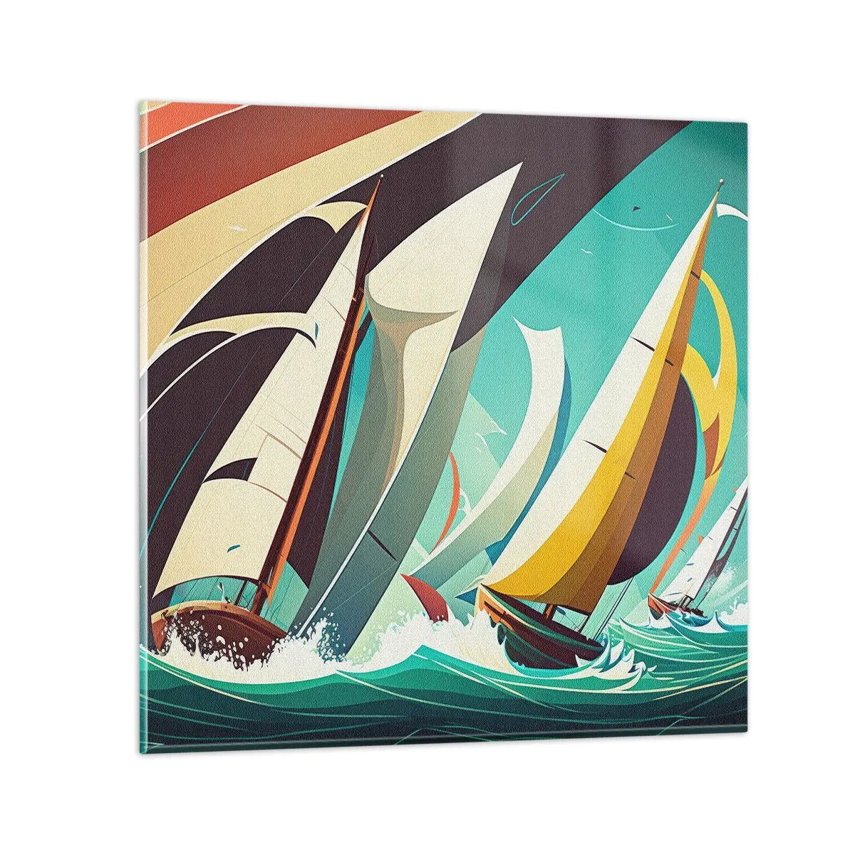 Üveg kép - Közelről és személyesen az elemekkel - 40x40 cm