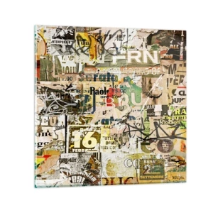 Üveg kép - Ej, történik… - 50x50 cm