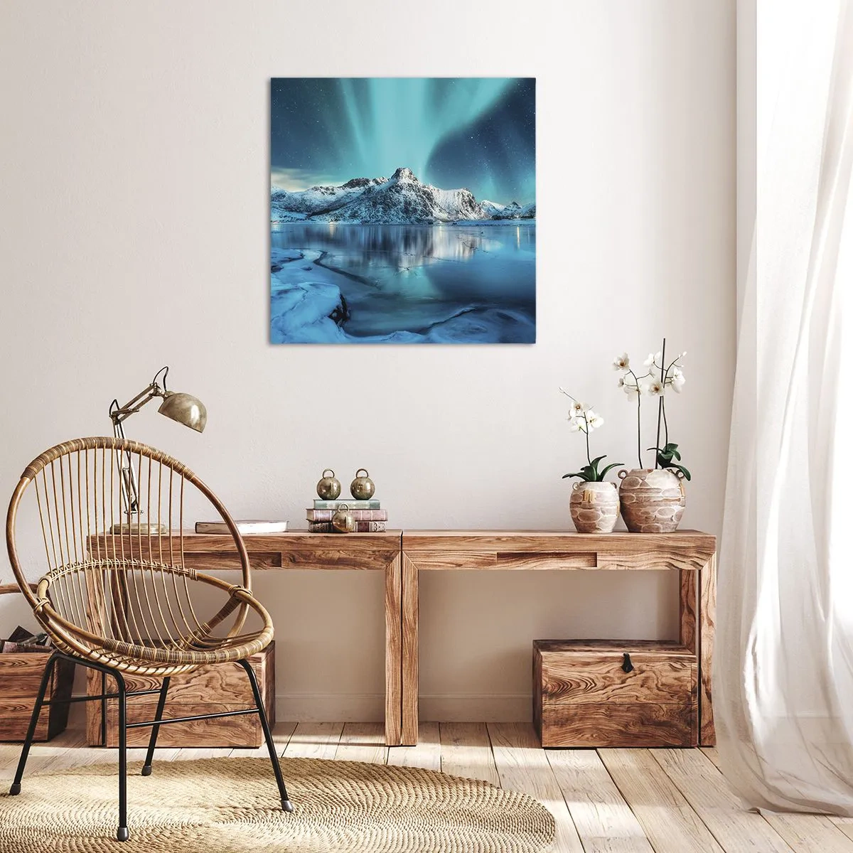 Vászonkép - Fénynek az éjszakában - 40x40 cm