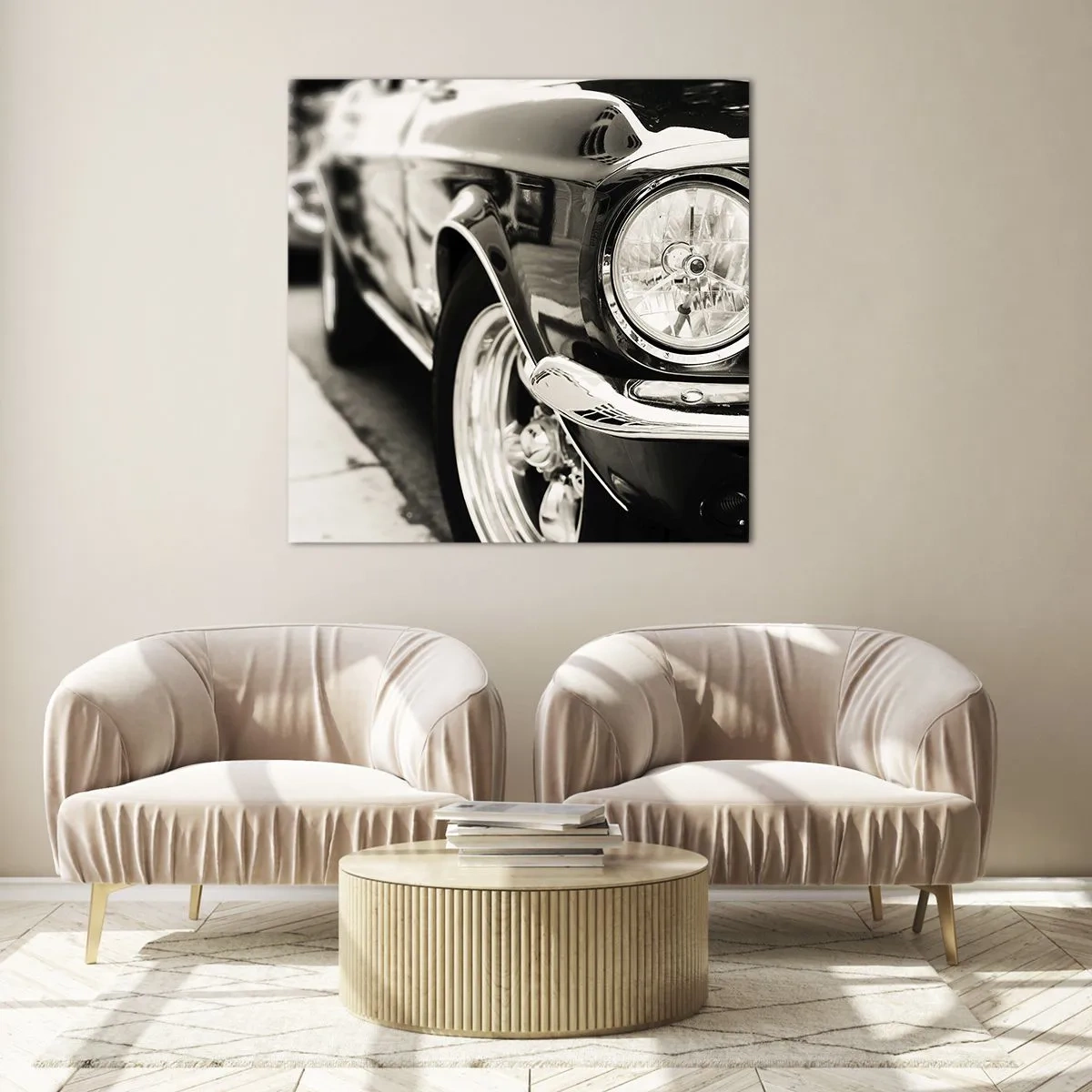 Üveg kép - Tartós ragyogás - 70x70 cm