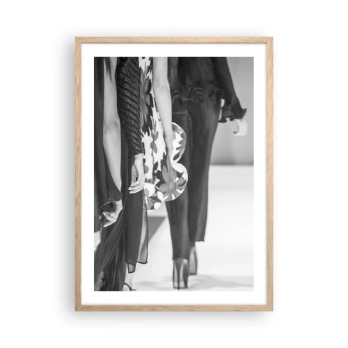 Poszter világos tölgy keretben - Stílusos felvonulás - 50x70 cm