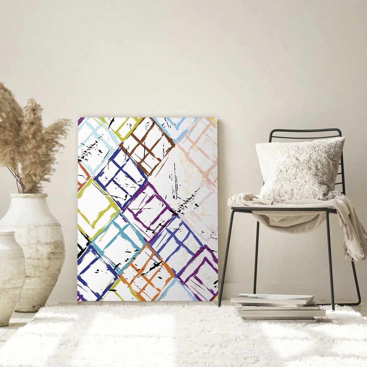 Üveg kép - Bérelhető cellák - 50x70 cm