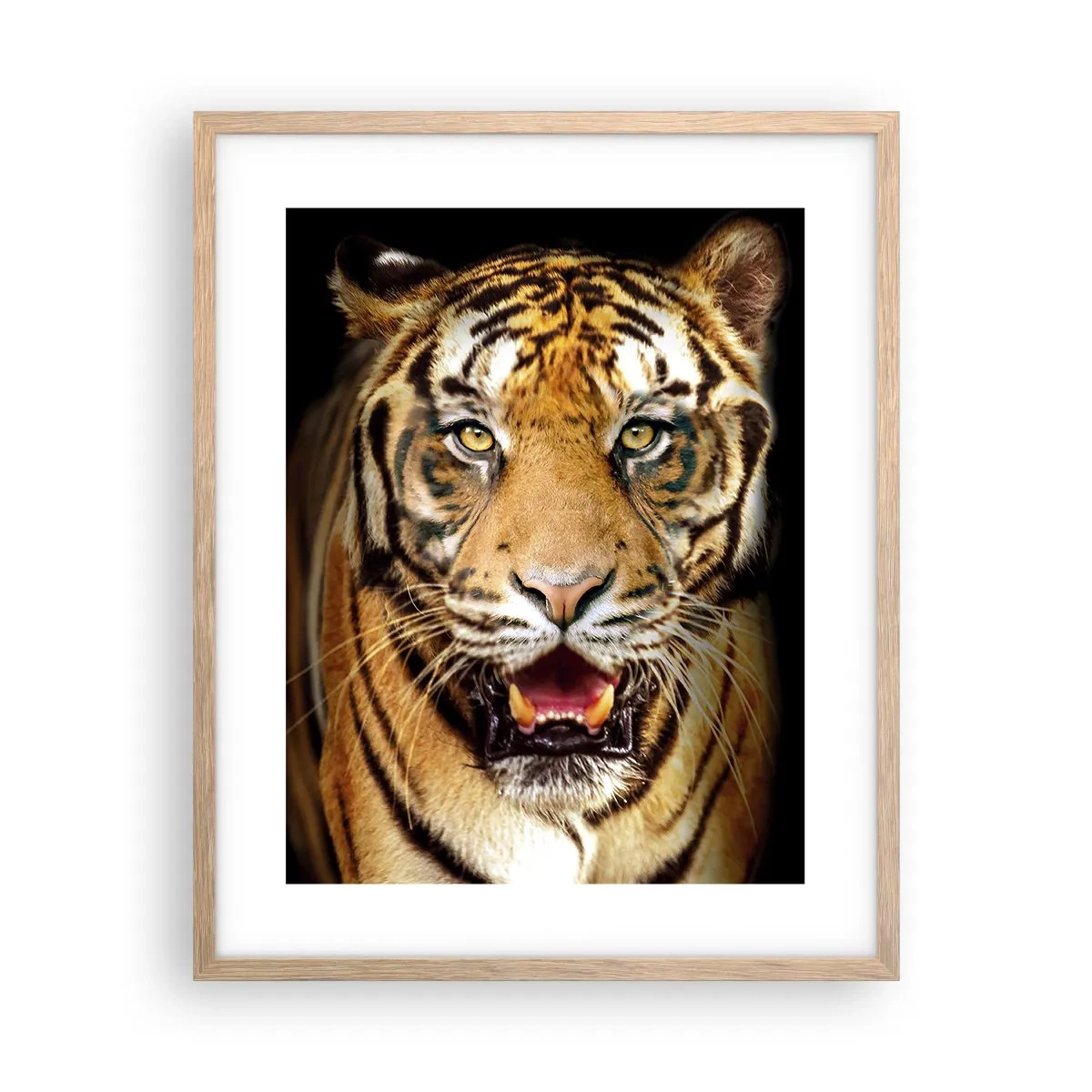 Poszter világos tölgy keretben - Szívében vad - 40x50 cm