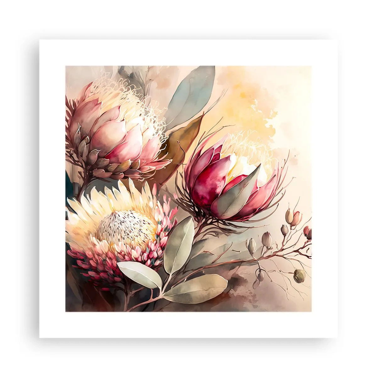 Poszter - Profilból és en face - 40x40 cm