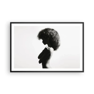 Poszter fehér keretben - Mint virág a karcsú száron - 91x61 cm