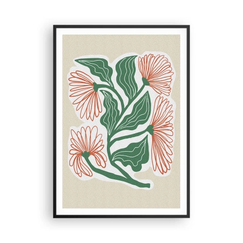 Poszter fehér keretben - Népi és modern - 70x100 cm