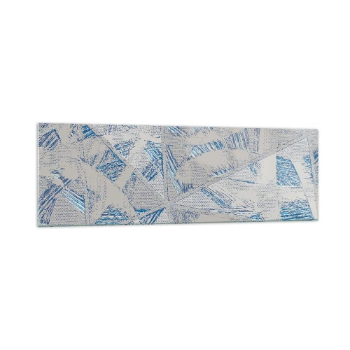 Üveg kép - A szürkéskék labirintusban - 160x50 cm