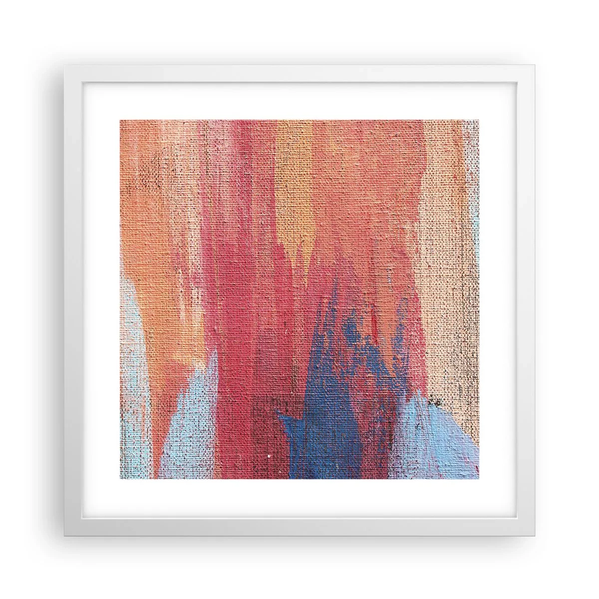 Poszter fekete keretben - Szivárványon  kiúszva - 40x40 cm