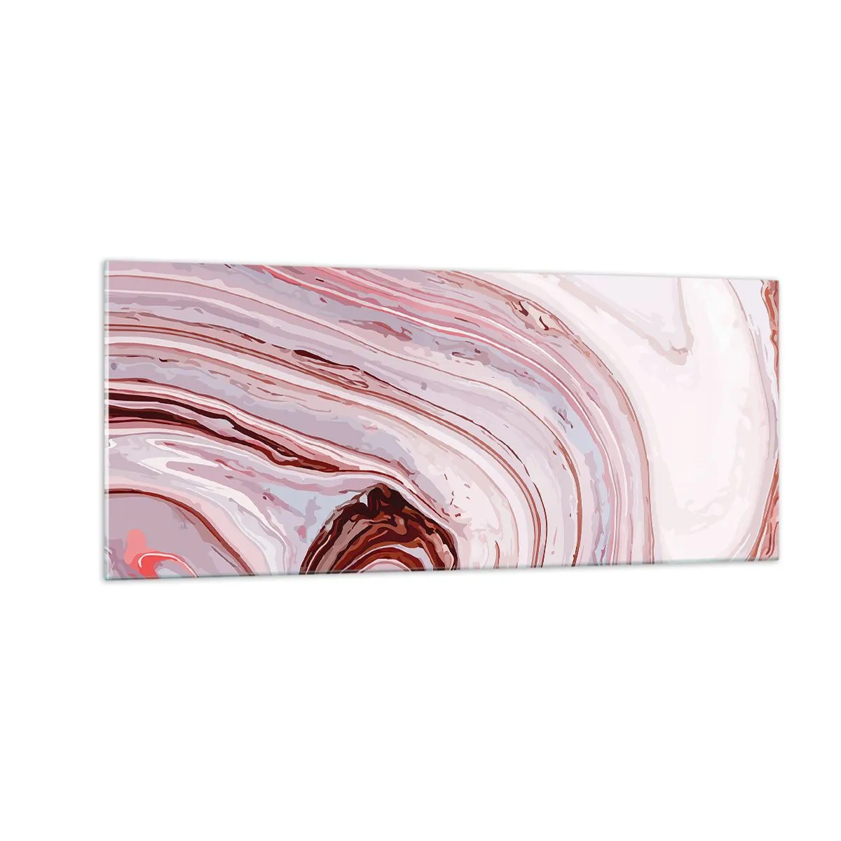 Üveg kép - Egyenesen, majd jobbra lefelé - 100x40 cm