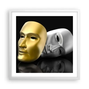 Poszter fekete keretben - Az élet színház - 50x50 cm