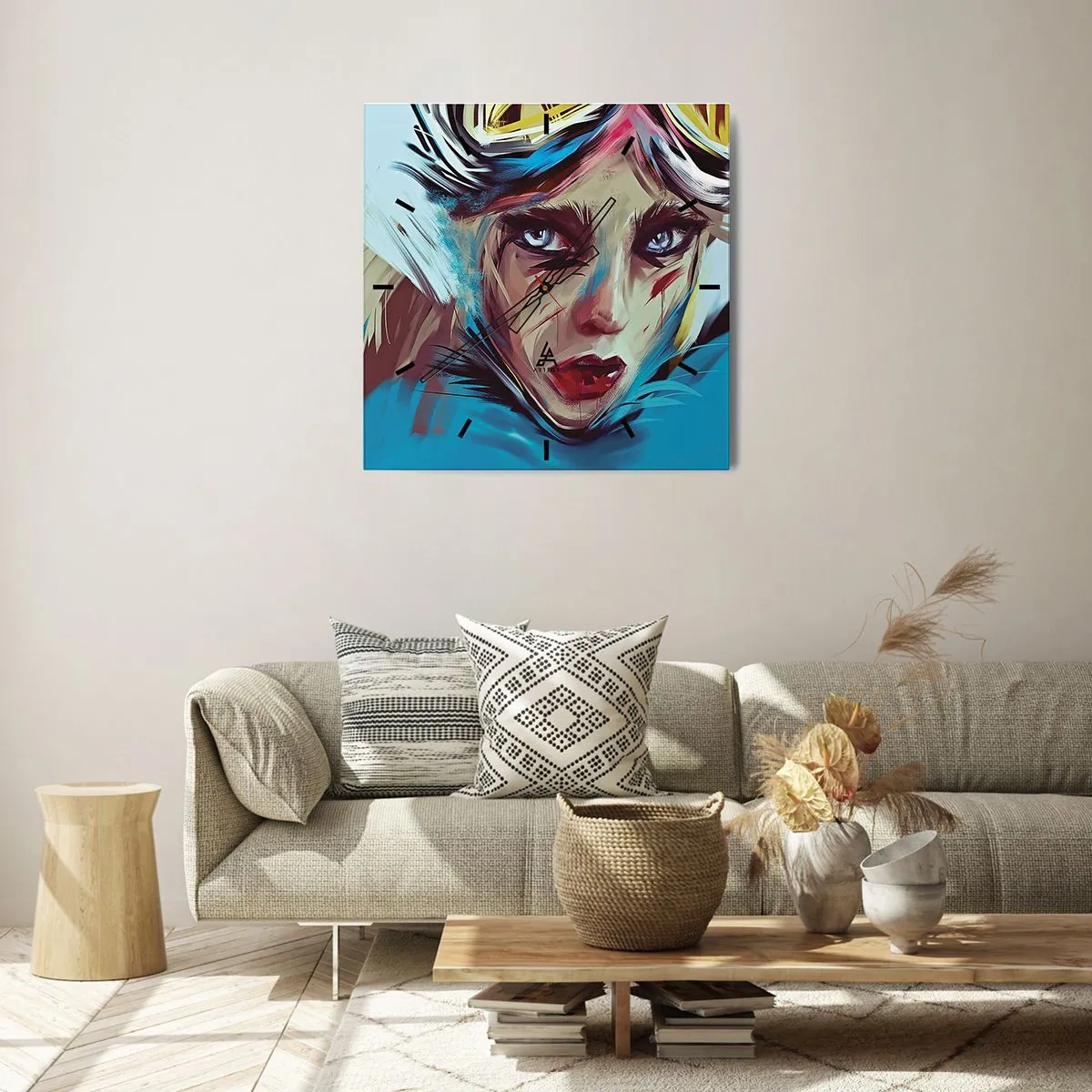 Falióra, Óra - Utcai harcos - 40x40 cm