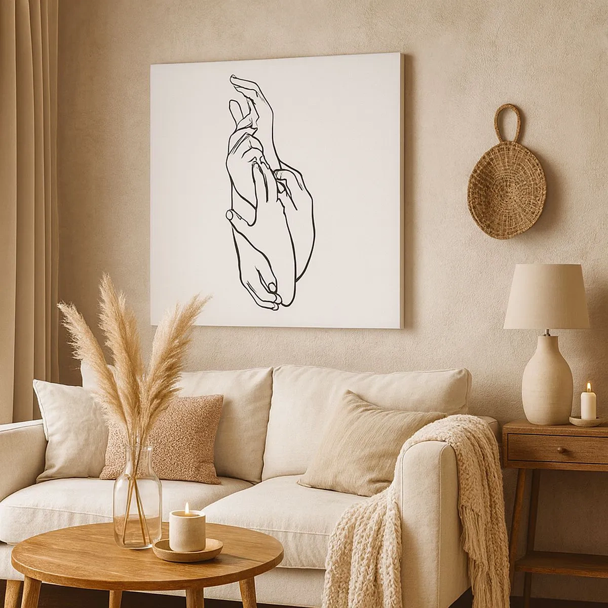 Vászonkép - Jó érintés - 30x30 cm