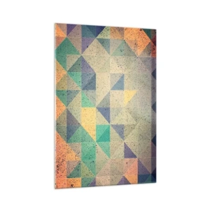 Üveg kép - A háromszögek köztársasága - 70x100 cm