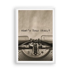 Poszter fekete keretben - Meséld el - 70x100 cm